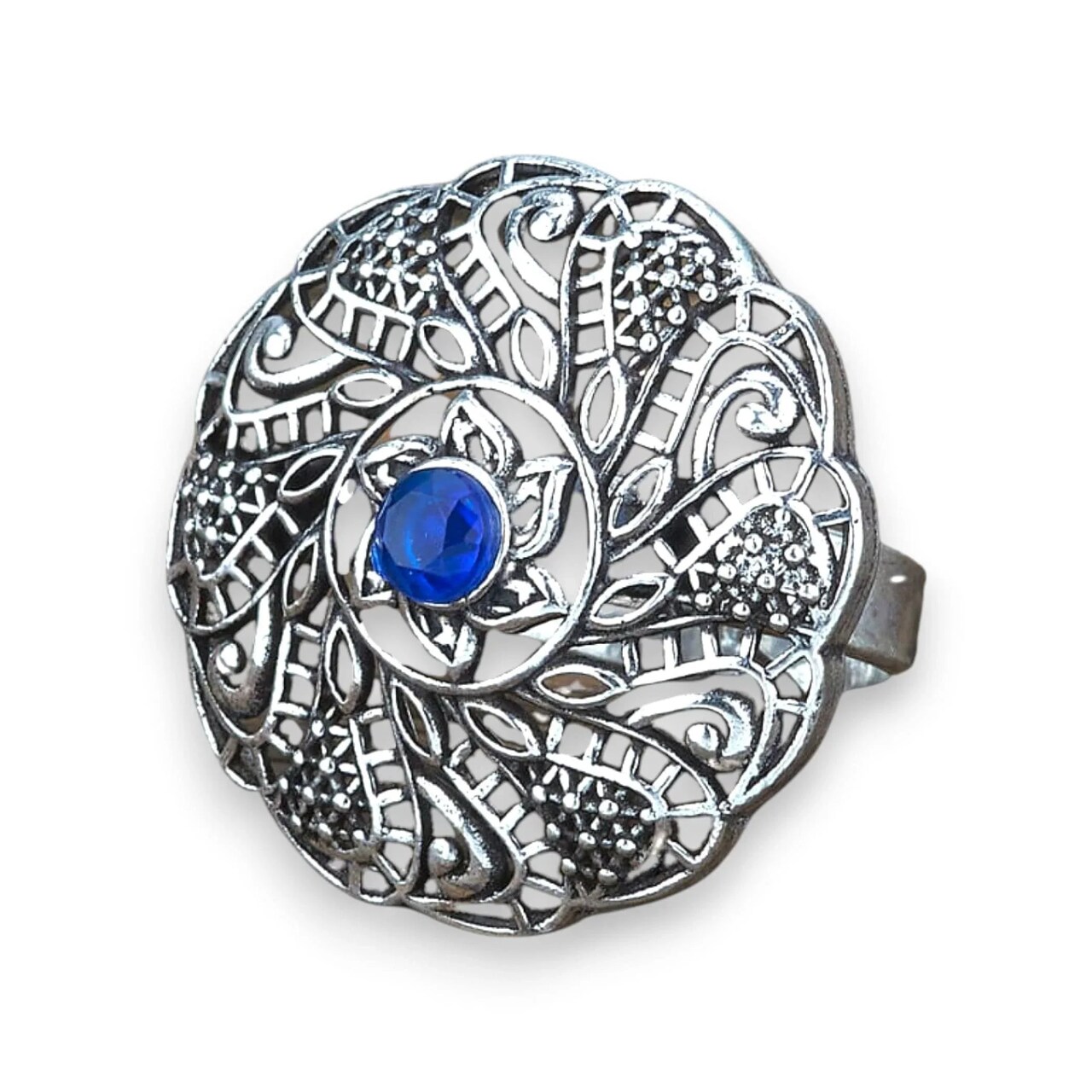Classic Ring with Oxidised Plating Women Rings Open Wrap Finger Rings Adjustable Indian Bollywood Jewelry Antique Vintage Knuckle Boho Jewelry for Women
